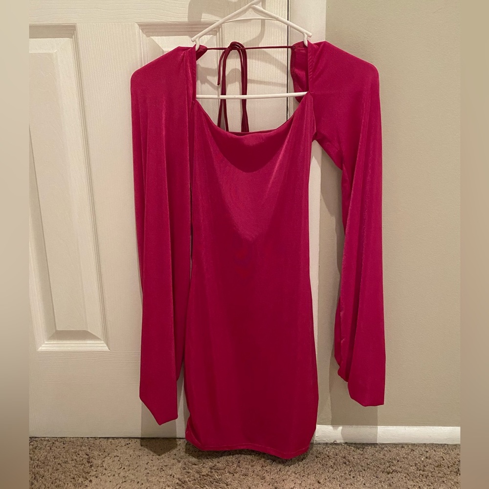 Lucy in the Sky Shantelle Dress Hot Pink size XS